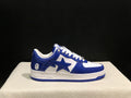 Blue & White Star-Detail Low-Top Sneakers