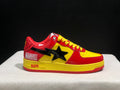 Red & Yellow Star-Detail Low-Top Sneakers