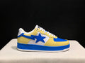 Yellow & Blue Star-Detail Low-Top Sneakers