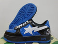 BAPE Black and Blue Camo Star Low-Top Sneakers