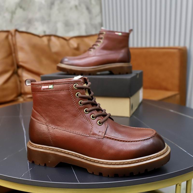UGG Brown Lace-Up Ankle Boots with Plush Lining