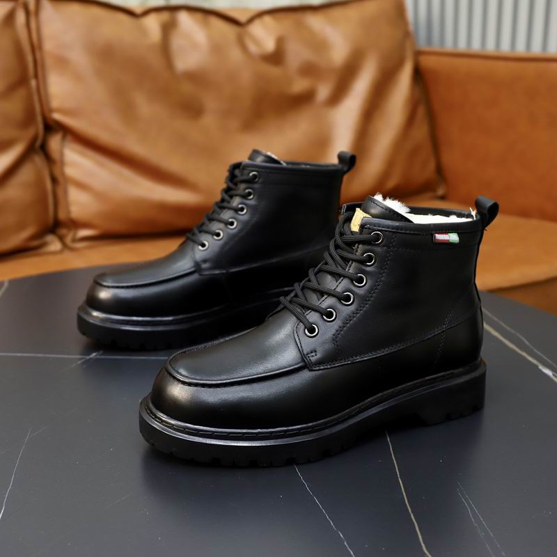 UGG Black Lace-Up Ankle Boots with Plush Lining