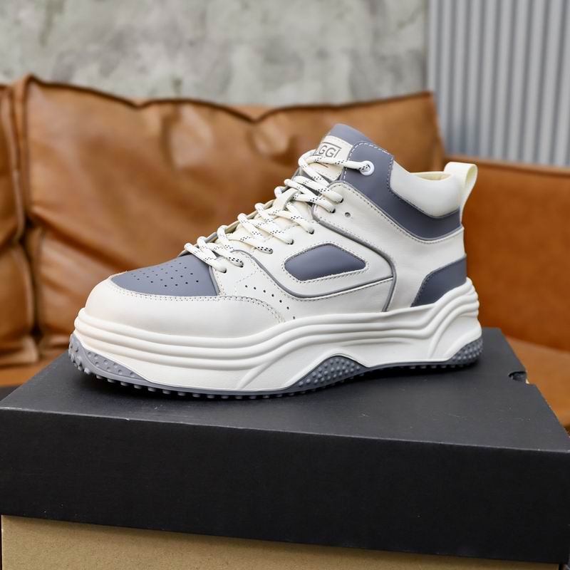 UGG Cream and Grey Chunky High-Top Sneakers