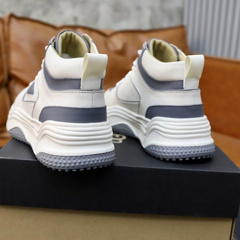 UGG Cream and Grey Chunky High-Top Sneakers