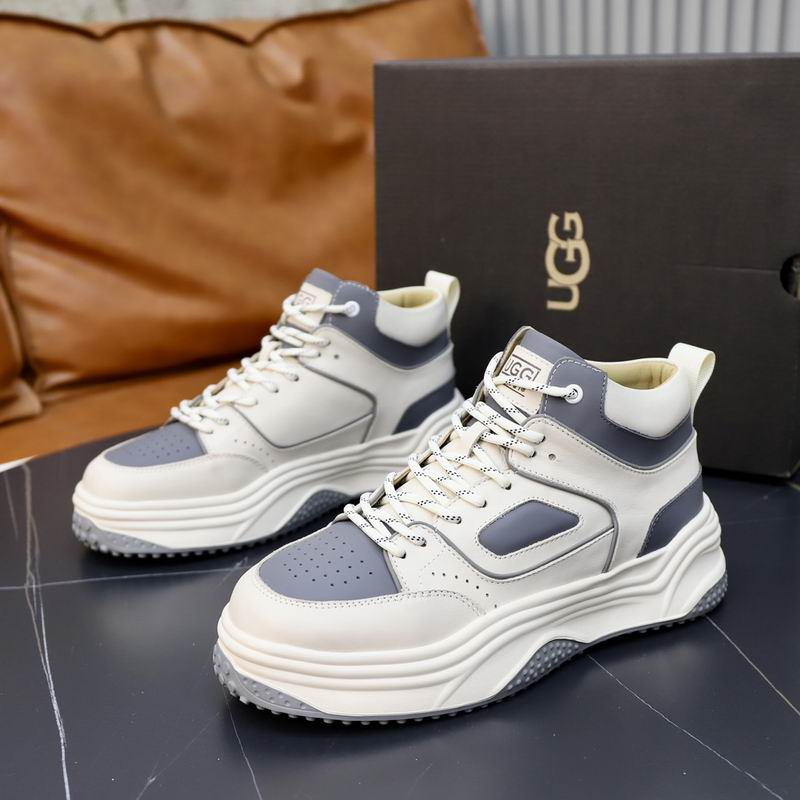 UGG Cream and Grey Chunky High-Top Sneakers
