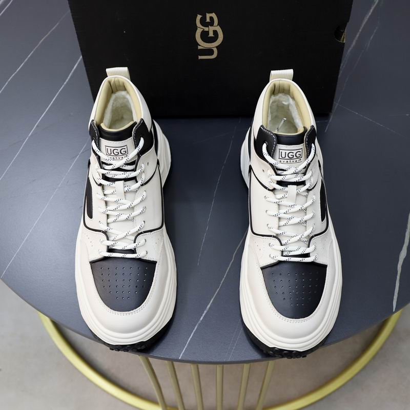 UGG Cream and Black Chunky High-Top Sneakers