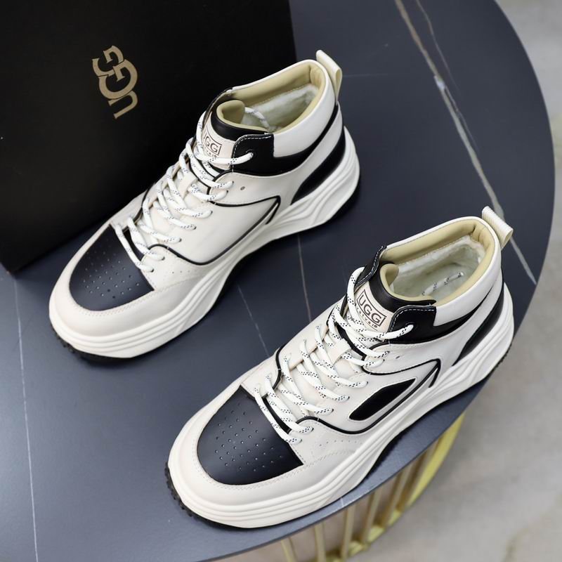 UGG Cream and Black Chunky High-Top Sneakers