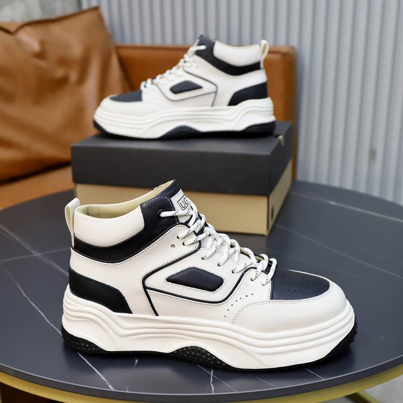UGG Cream and Black Chunky High-Top Sneakers