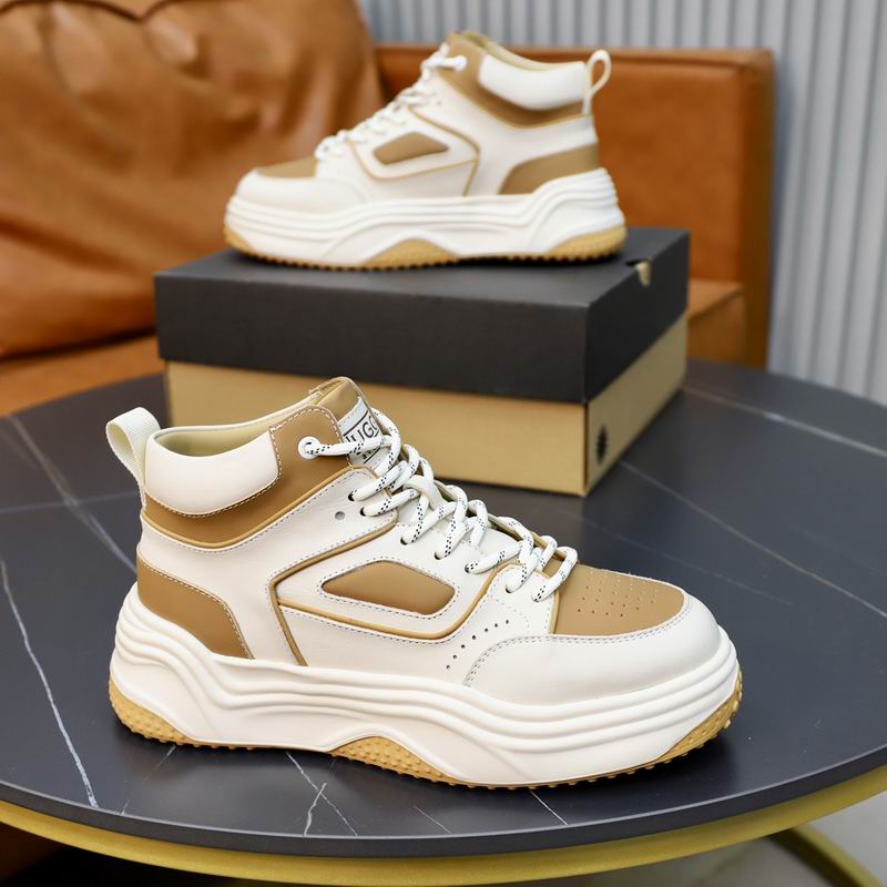 UGG Cream and Tan Chunky High-Top Sneakers