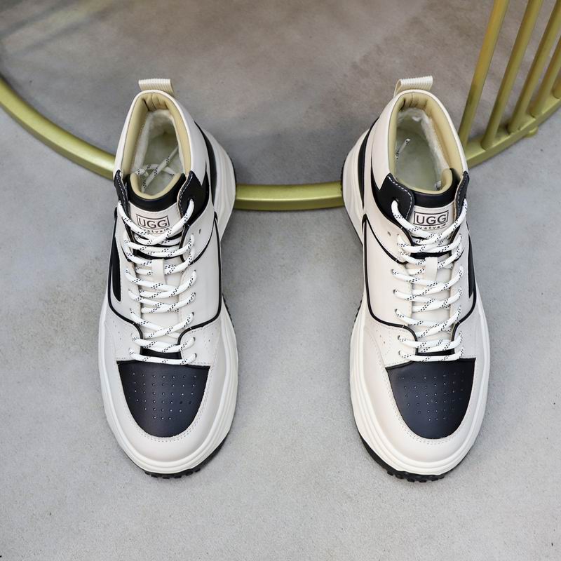 UGG Cream and Black Chunky High-Top Sneakers