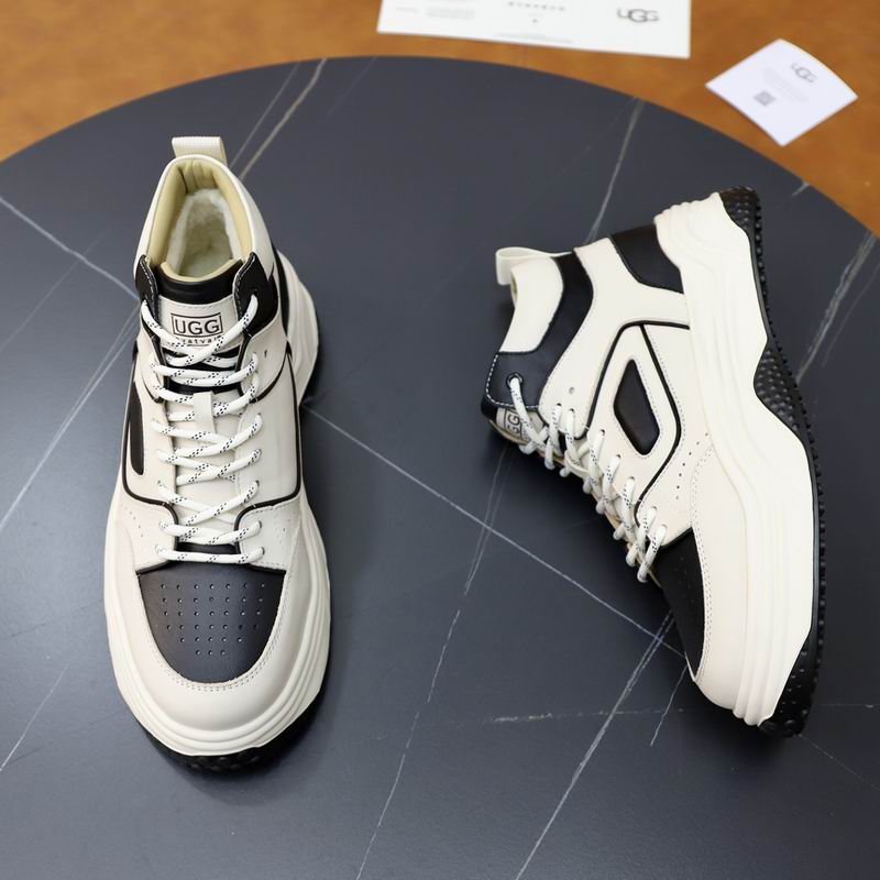 UGG Cream and Black Chunky High-Top Sneakers