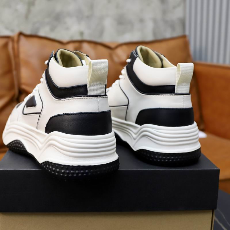 UGG Cream and Black Chunky High-Top Sneakers