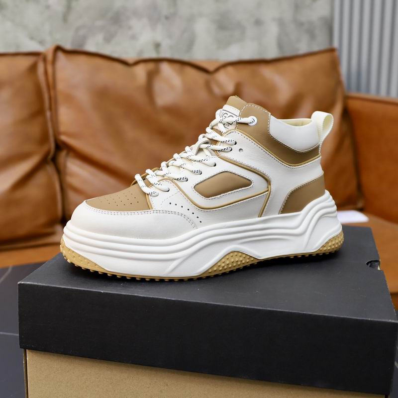 UGG Cream and Tan Chunky High-Top Sneakers