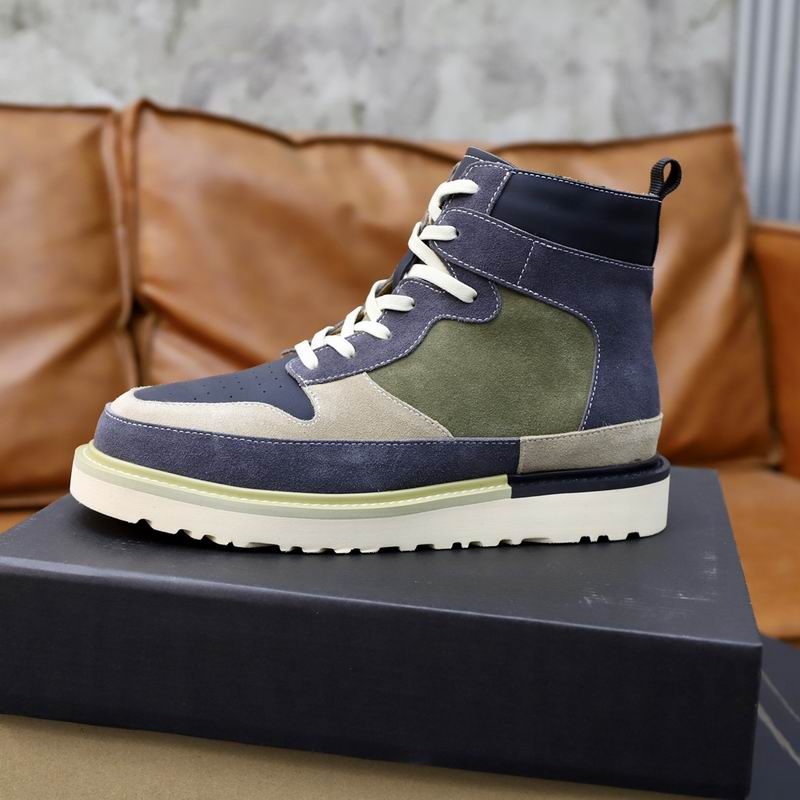 UGG Olive and Charcoal Lace-Up Ankle Boots